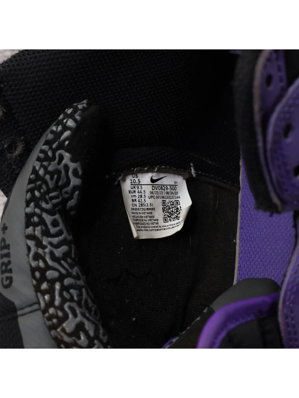 Nike Dunk High Retro BTTYS TCU Mens Size 10.5 Psychic Purple Black DV0829-500